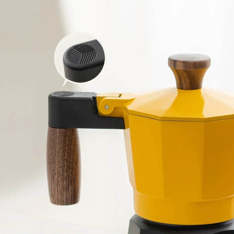 Custom Machine A Cafe Cafeteira Cafetera Double Valve Stovetop Espresso Coffeemaker Mocha Maker Aluminum Mokapot Coffee Moka Pot